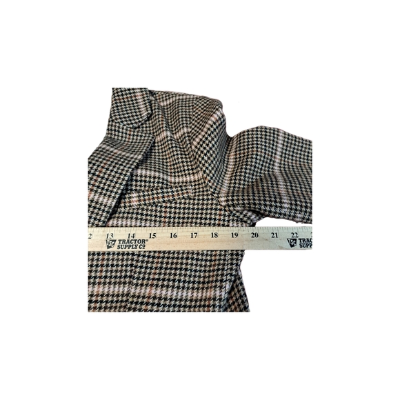 🌸🔥Topshop Women's Brown Botton Houndstood Pattern Blazer size 8 NWT - Picture 7 of 9